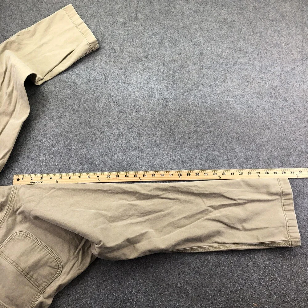 Carhartt Pants Mens 32x32 Beige Canvas Carpenter Relaxed Fit Straight Workwear